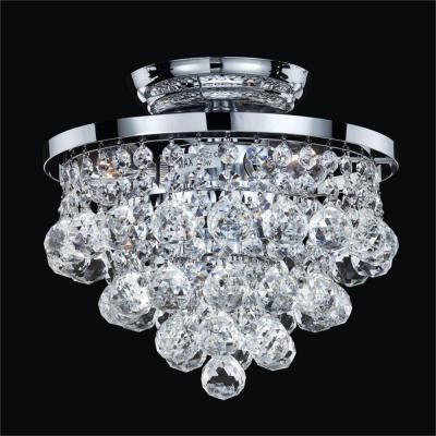 veranda 3 light ceiling silver pearl