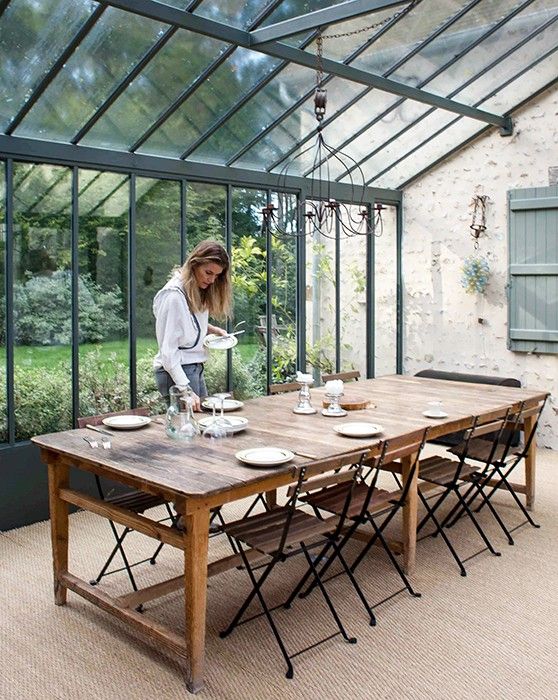 veranda maison de campagne