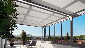 veranda avec store interieur