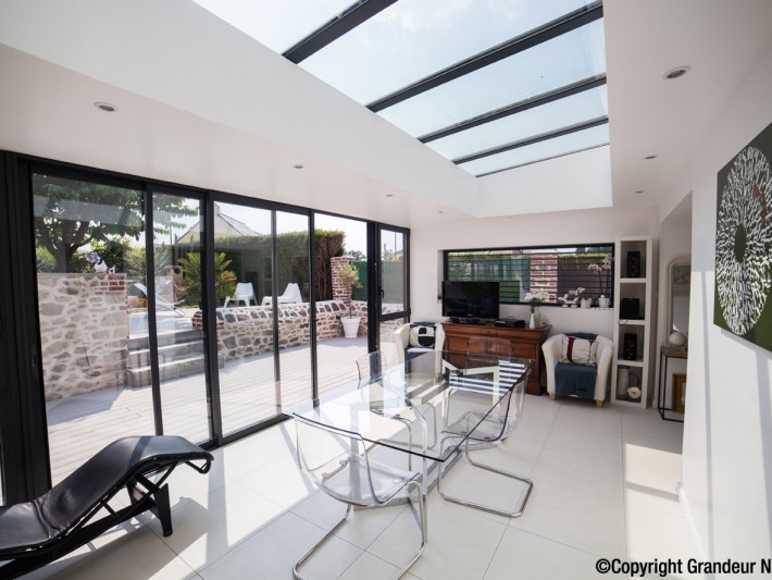 amenagement veranda contemporaine