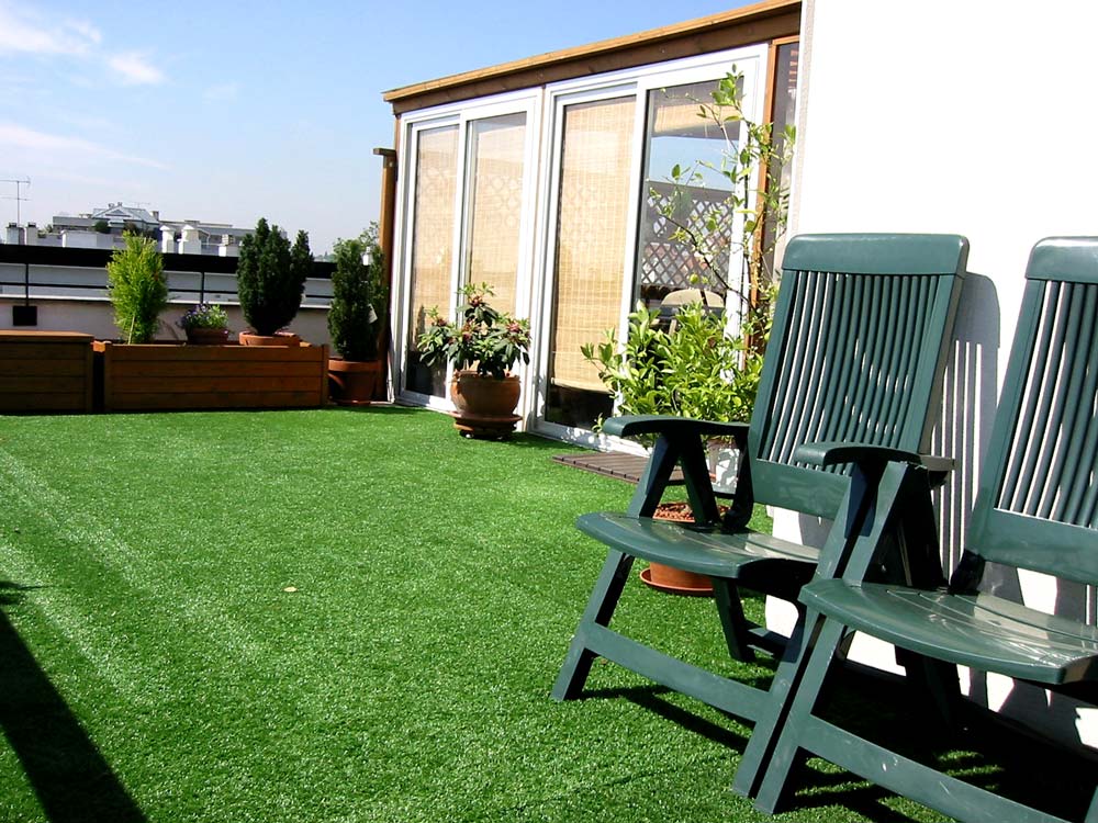 gazon artificiel pour veranda
