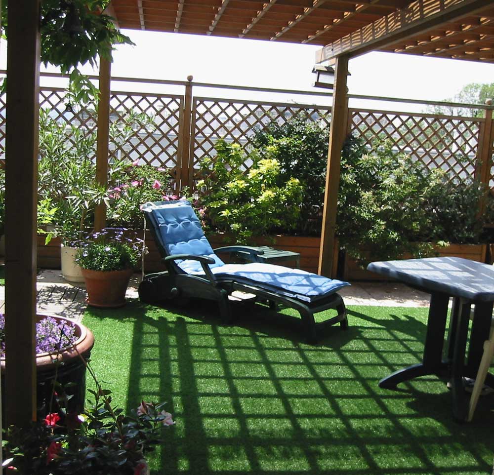 gazon artificiel pour veranda
