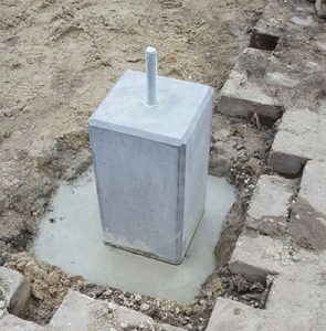betonnen veranda
