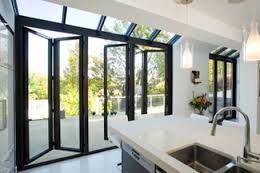 cuisine dans veranda blanche