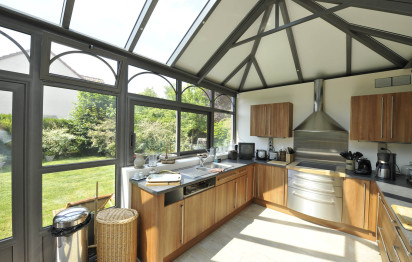 cuisine dans veranda photo