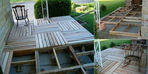 diy wooden veranda