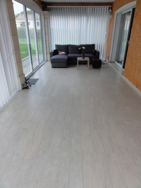 isolation carrelage veranda