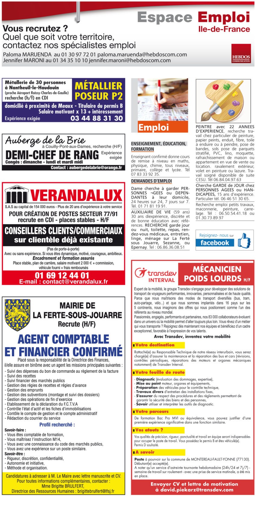 verandalux offre d'emploi