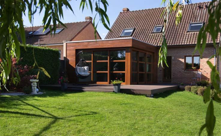 veranda cube bois