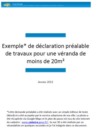 declaration de veranda