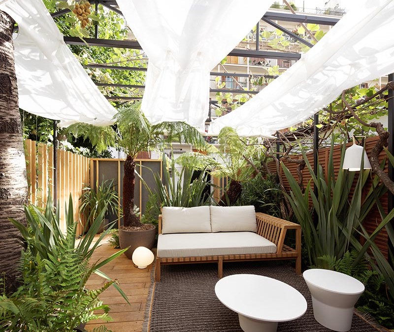 veranda petit jardin