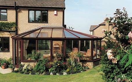 veranda en angle de maison