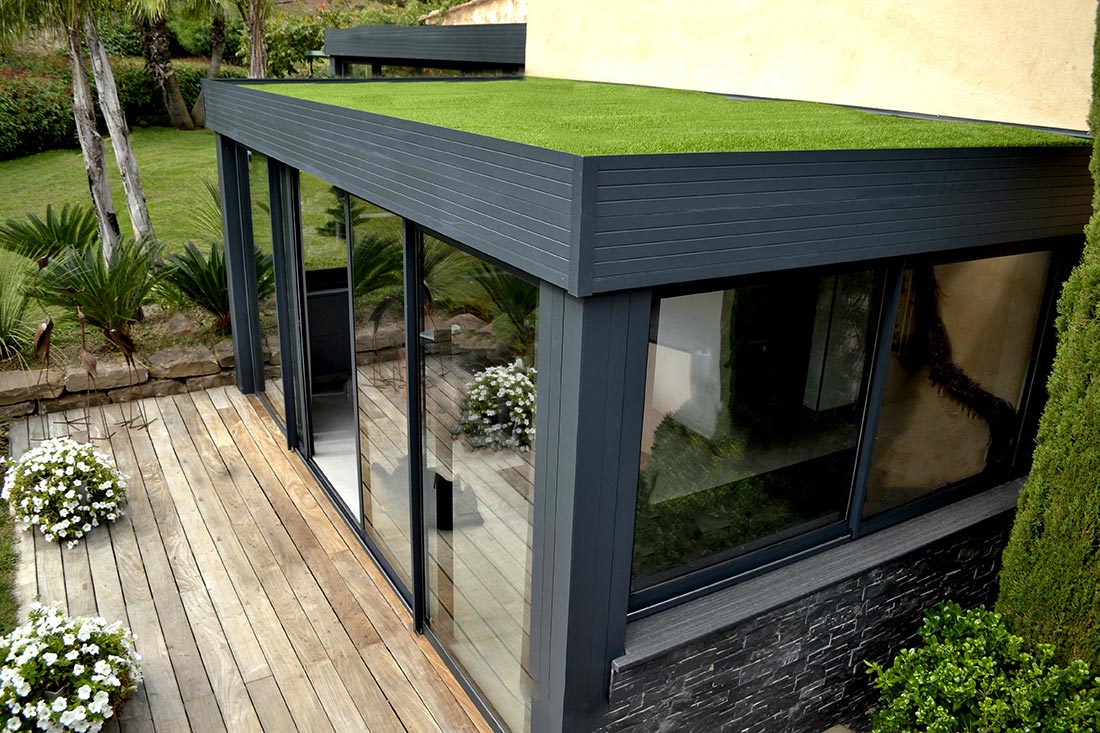 construire veranda toit plat