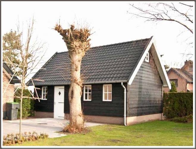houten garage veranda