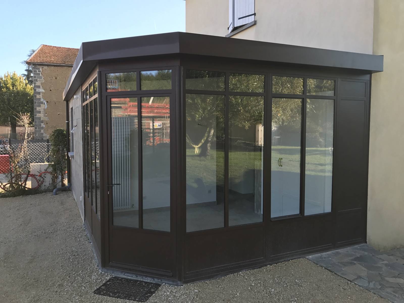 veranda acier rhone