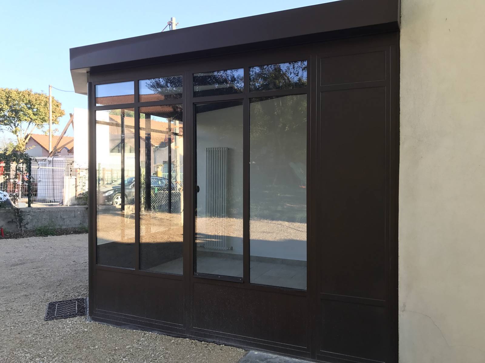 veranda acier rhone