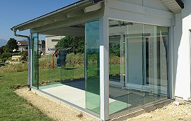 fermeture veranda verre