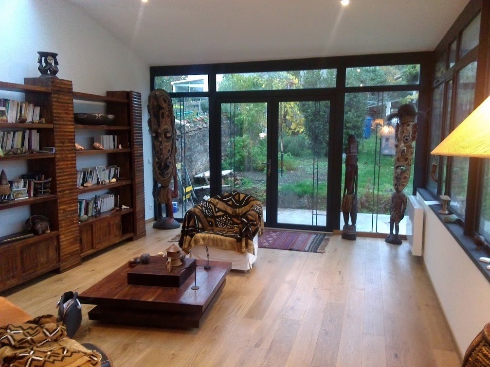 veranda plancher bois