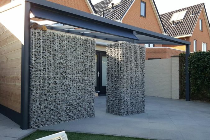 moderne veranda aan huis