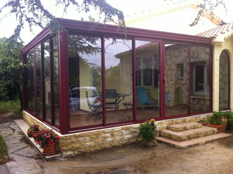 veranda alu rouge