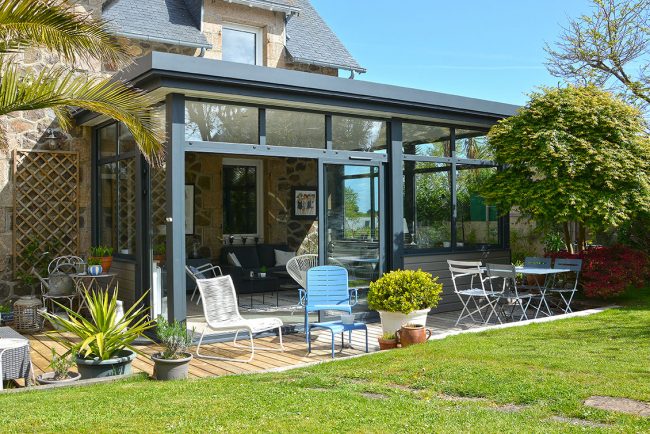 extension veranda sur maison ancienne