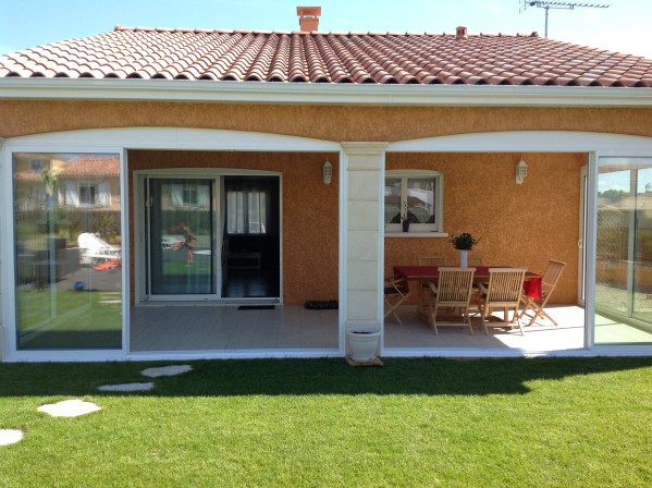 veranda poteau beton