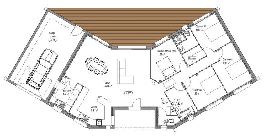 maison veranda plan