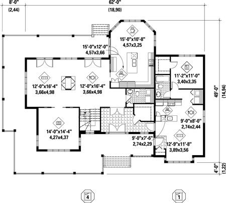 maison veranda plan