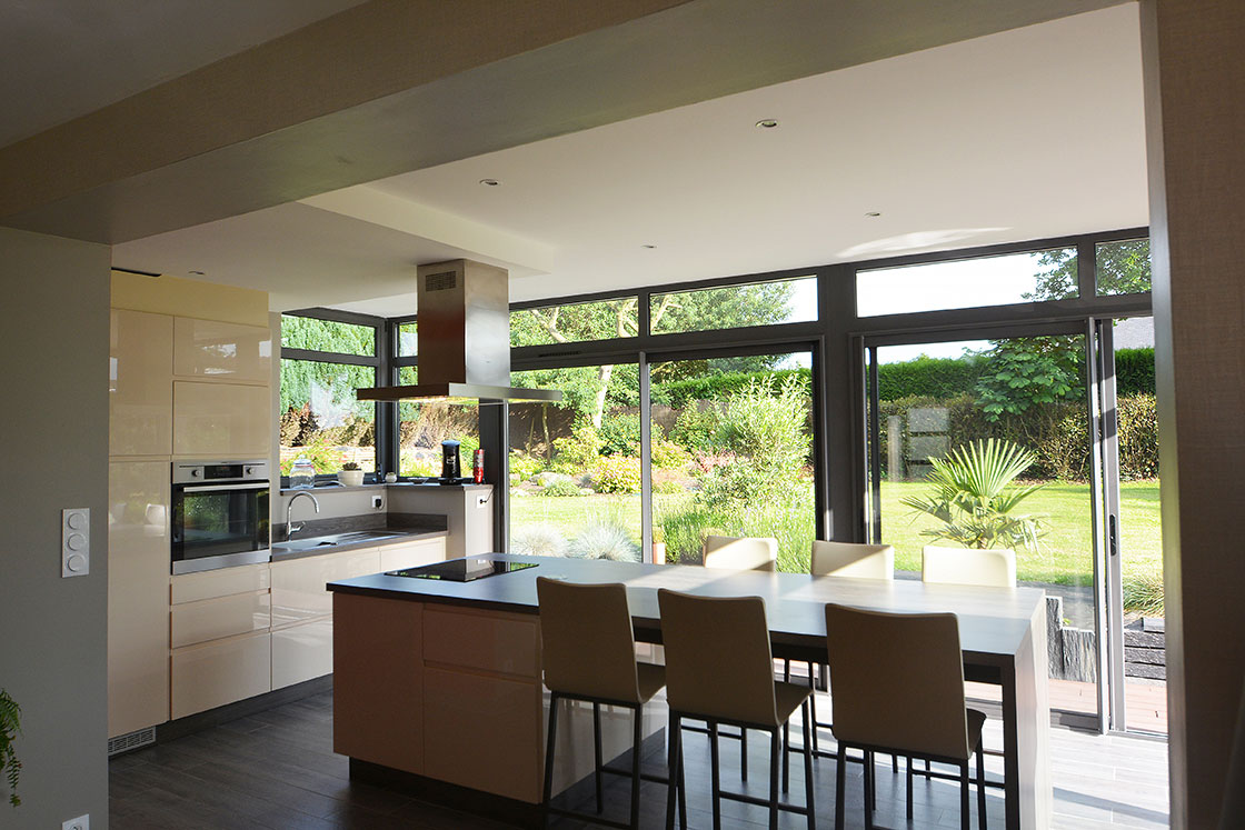 cuisine dans veranda photo