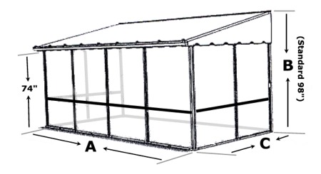 veranda jardin screen room