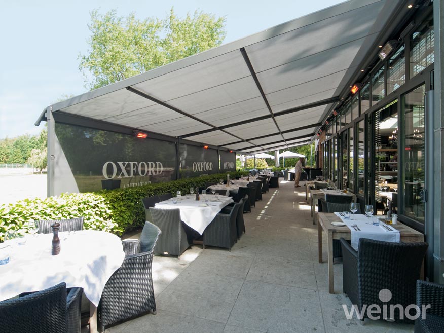 veranda retractable restaurant