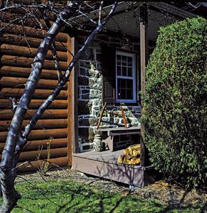 veranda magazine log cabin