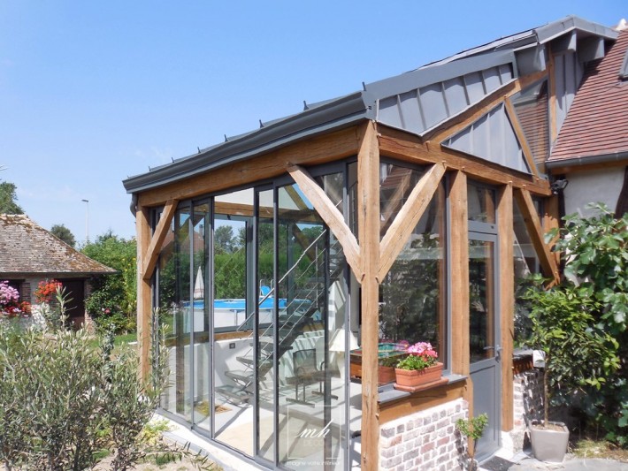 veranda pour maison normande
