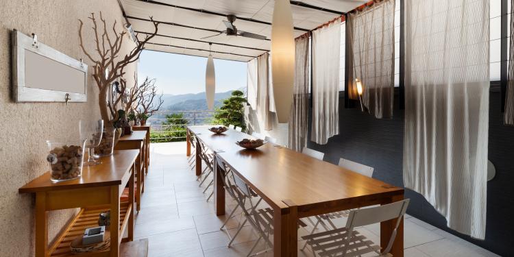 rideau isolant veranda
