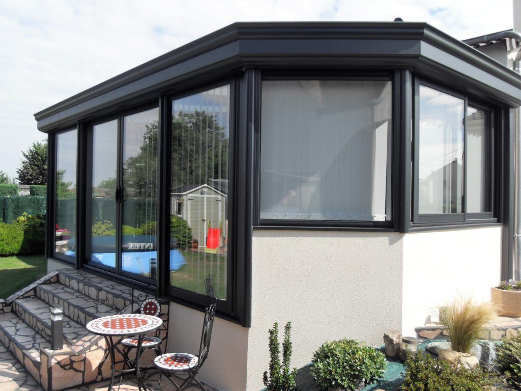 vÃ©randa en aluminium thermolaquÃ©