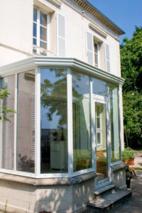 sas d'entrÃ©e veranda rideau