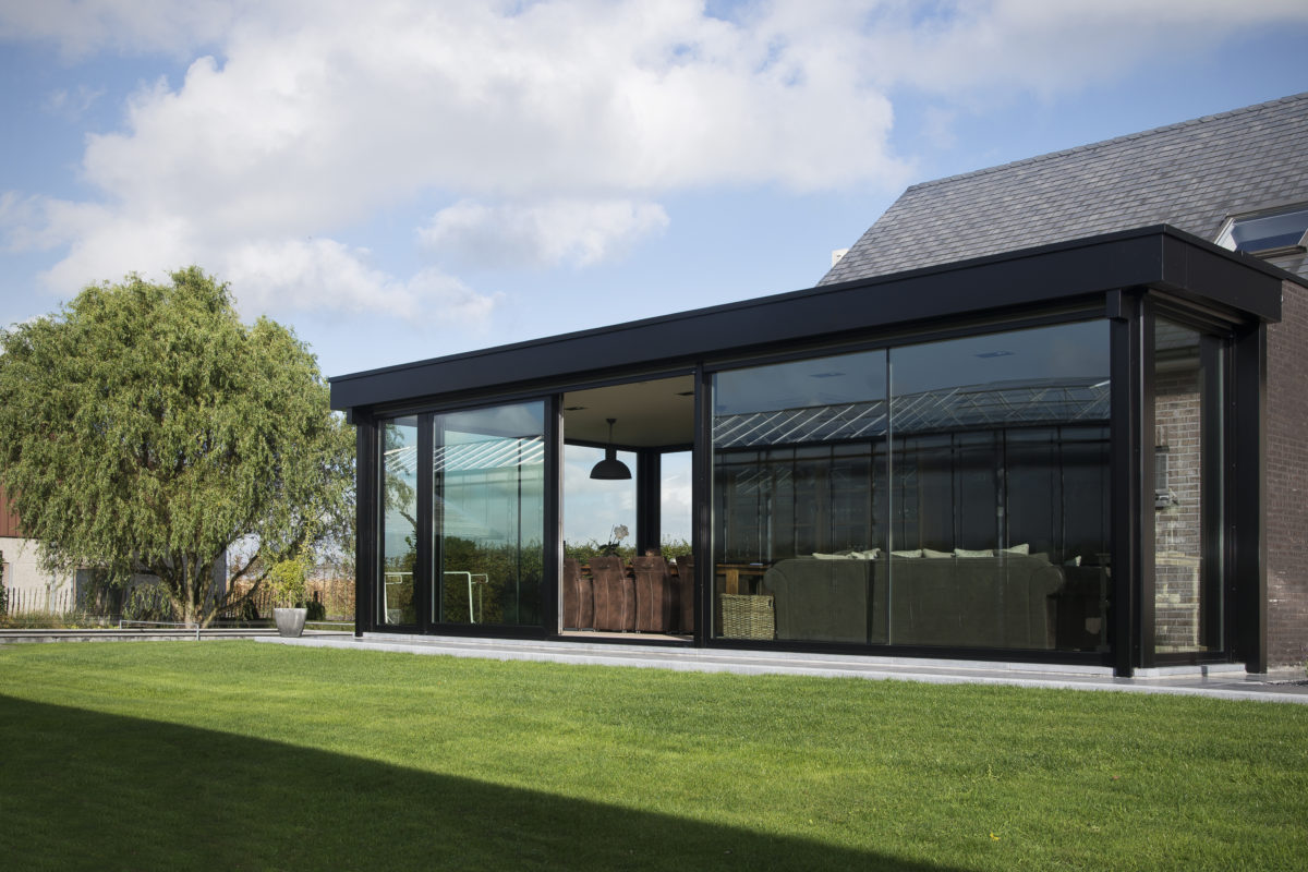 moderne strakke veranda
