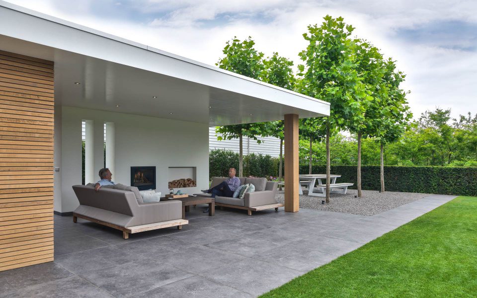 moderne strakke veranda