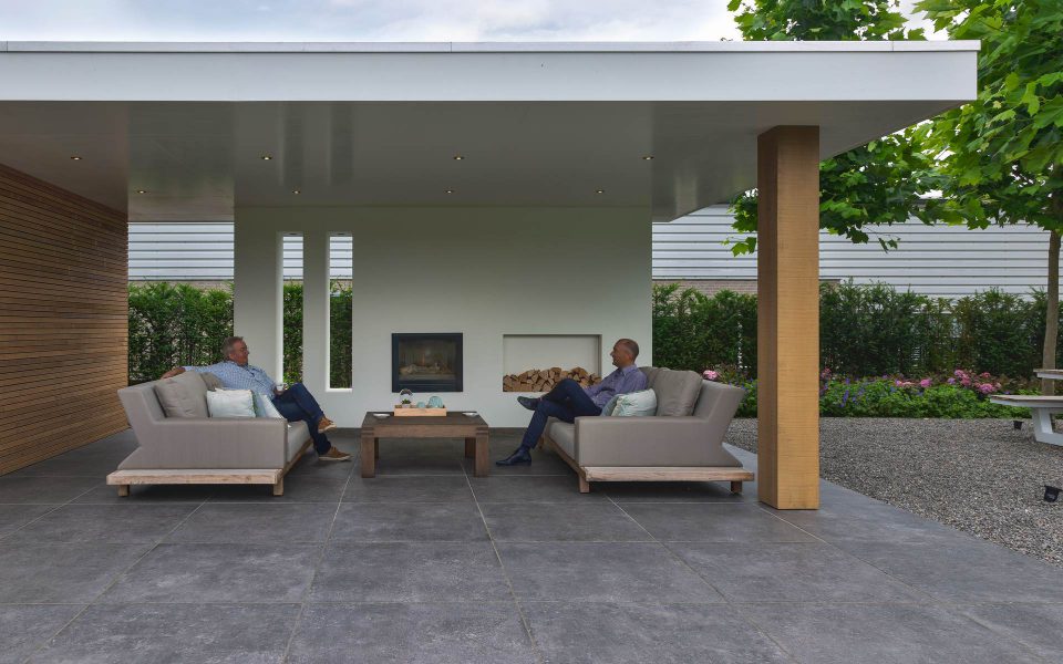 moderne strakke veranda