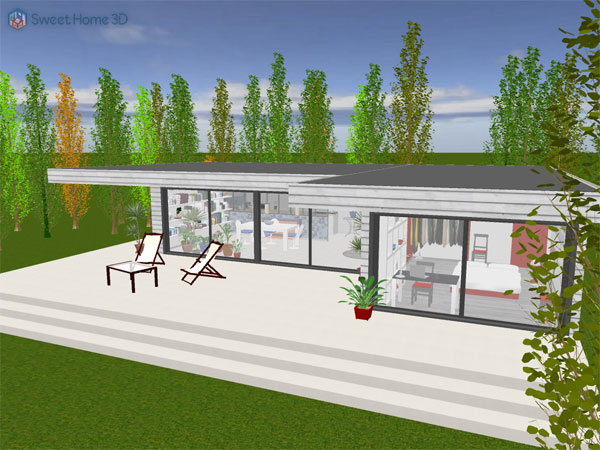 veranda sweet home 3d