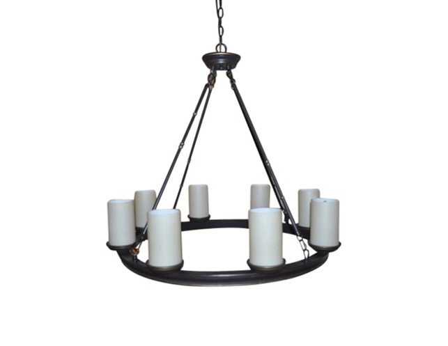 veranda linear chandelier bronze finish