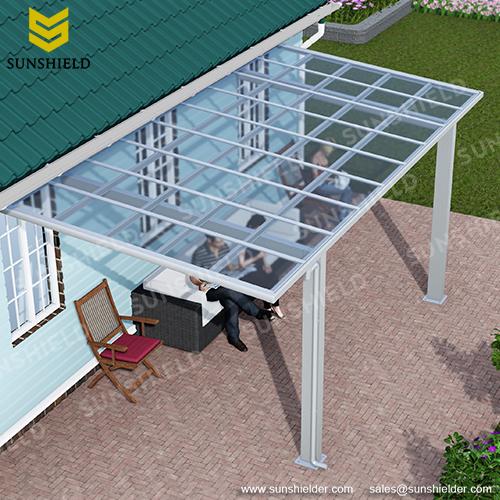 polycarbonate transparent veranda