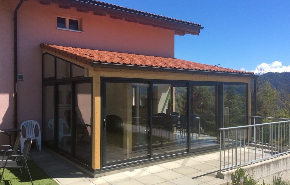 fermeture veranda bois