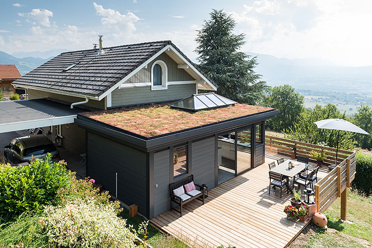 construire veranda toit plat