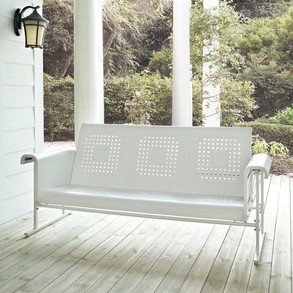 veranda metal patio sofa glider