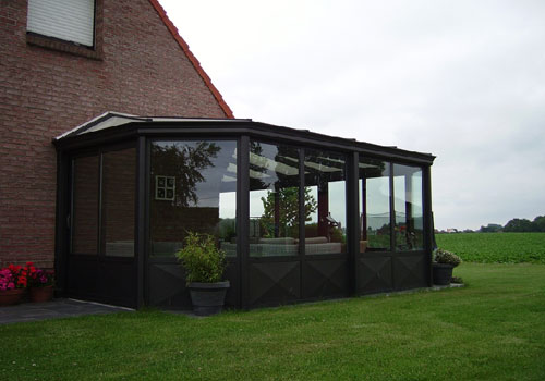 veranda d'angle maison