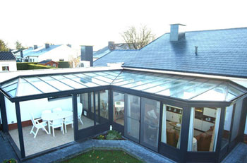 veranda angle maison