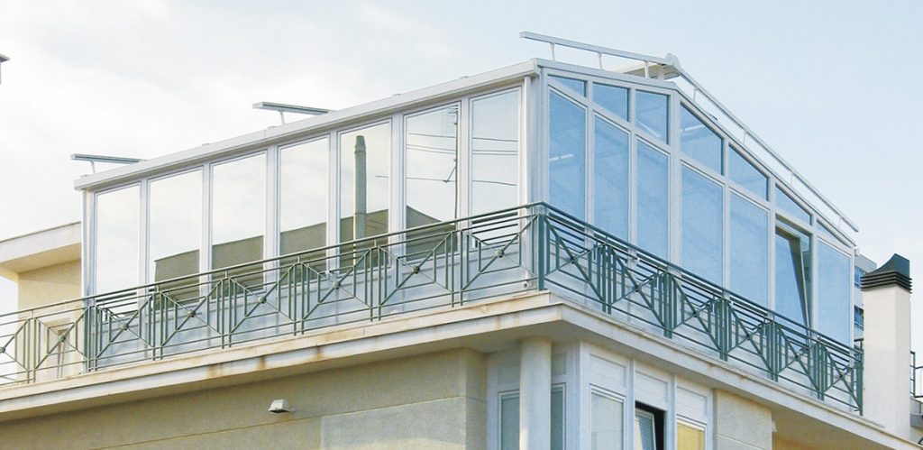 veranda balcone vetro