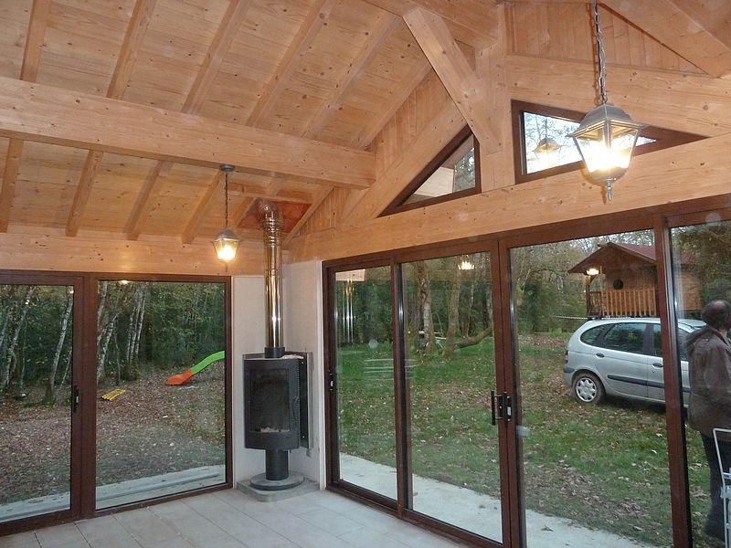 veranda bois jura