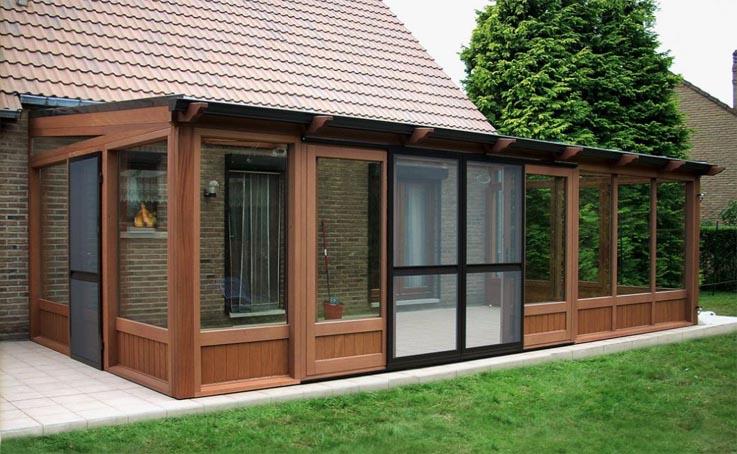 veranda en bois modele